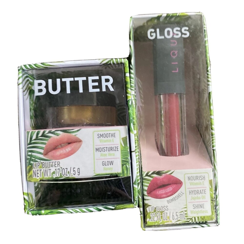 Lique Lip Care Butter Smooth Moisturize Glow Vitamin Aloe Honey Bombshell Gloss